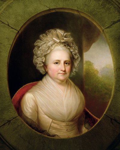 Portrait of Martha Washington by Rembrandt Peale